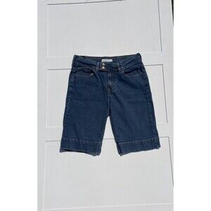 Levi’s 515 Bermuda Jean Shorts Women’s 8 Dark Wash Mid Rise Summer Denim